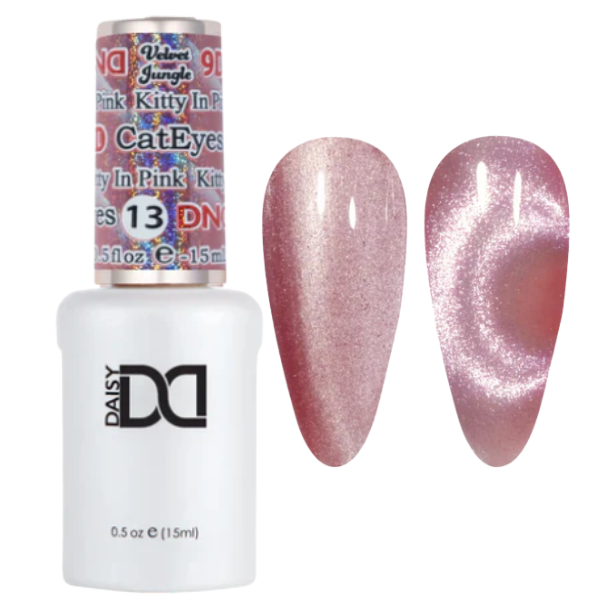 DND - Hema-Free & TPO-Free 9D Cat Eye - Kitty In Pink - 13