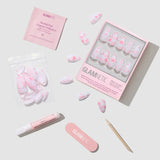 Glamnetic - Press On - Fleur Amour - Short Almond