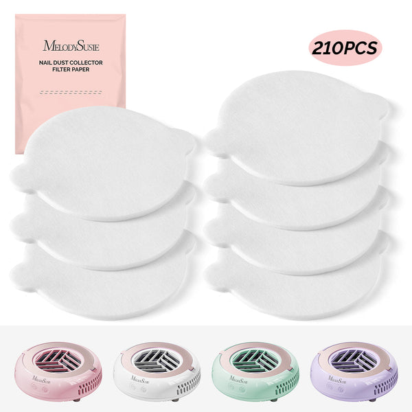 Melody Susie - 210Pcs Disposable Filter Papers For HProA Nail Dust Collector