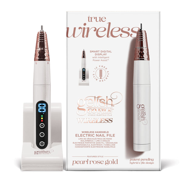 Gelish - Go File Wireless E-File - Pearl Rose Gold