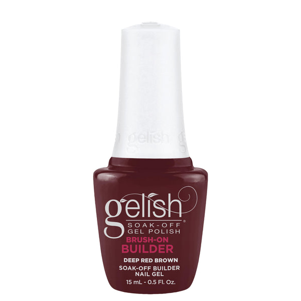 Gelish - Brush-On Builder - Deep Red Brown