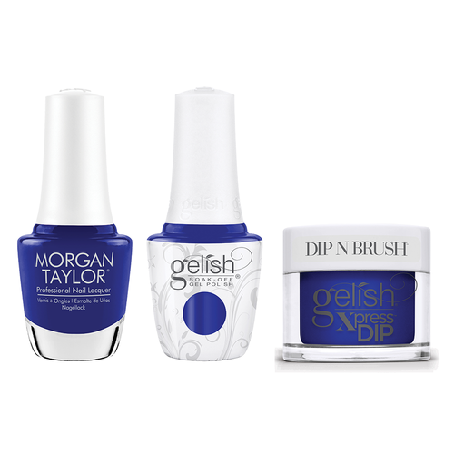 Gelish, Morgan Taylor & Dip Combo - Blue Crush Rush