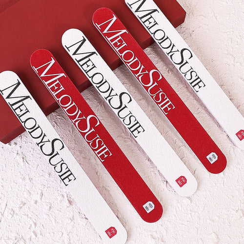 MelodySusie - Professional Double Sided Straight Nail File 100/180 (5 Pcs)