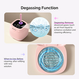 MelodySusie - 2 In 1 Ultrasonic Cleaner Machine For Manicure - Pink