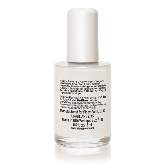 Piggy Paint Nail Polish - Shine Topcoat - Clear Gloss 0.5 oz