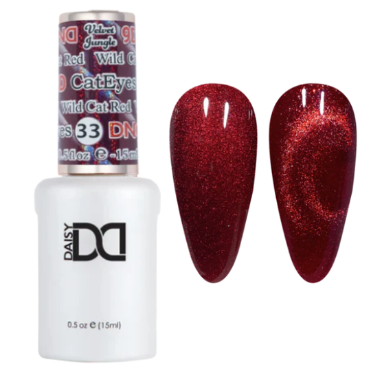 DND - Hema-Free & TPO-Free 9D Cat Eye - Wild Cat Red - 33