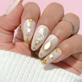 Daily Charme - 3D Embossed Nail Art Sticker - Celestial Stone