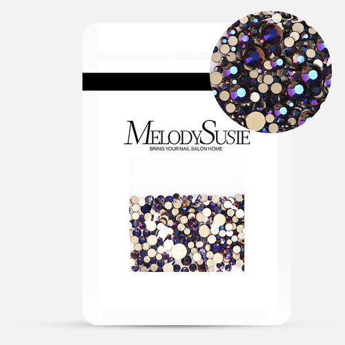 Melody Susie - 1440Pcs Multi-faceted  Nail Rhinestones - Blue