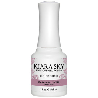 Kiara Sky - Gel Polish - Mauve A Lil' Closer 0.5 oz - #G597