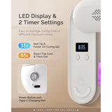 MelodySusie - P-Plus20F Innovative UV Protection Rechargeable UV/LED Nail Lamp - White