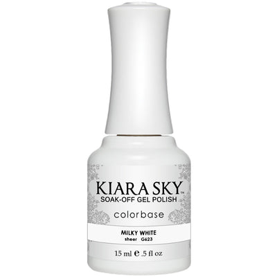 Kiara Sky - Gel Polish - Milky White 0.5 oz - #G623