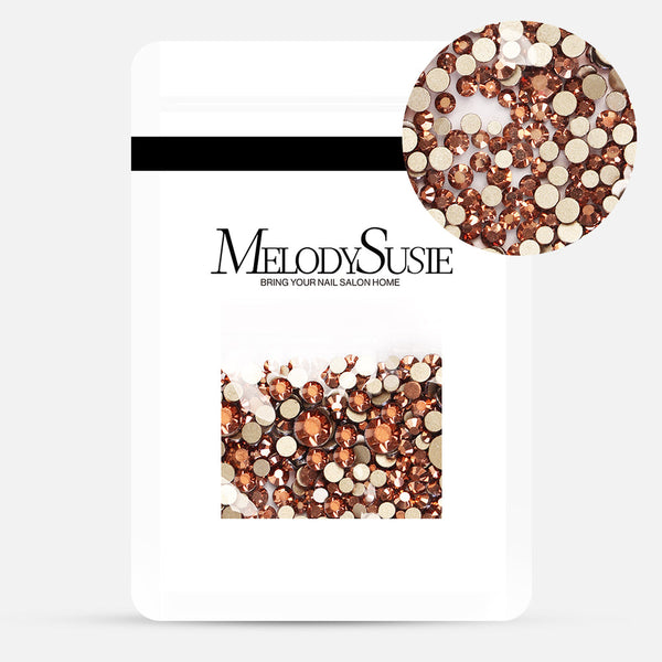 Melody Susie - 1440Pcs Multi-faceted Nail Rhinestones - Rose Gold