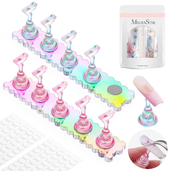 Melody Susie - 2 Sets Acrylic Magnetic Nail Stand