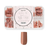 Apres - neutrals gel-x tips 2.0 - imani natural square short (150 pcs)