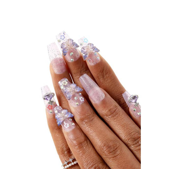 Never Have I Ever - Solar Star - Coffin Press-On Nails