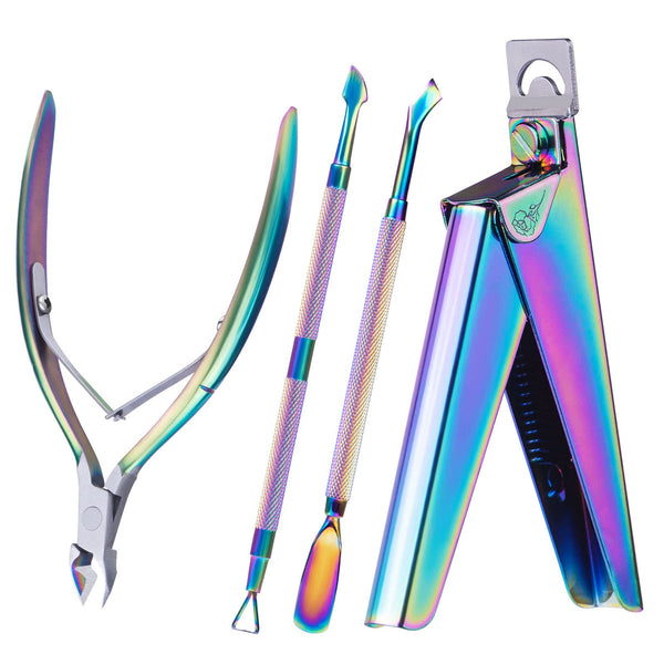 Melody Susie - Acrylic Nail Clippers 4 In 1 Kit - Rainbow