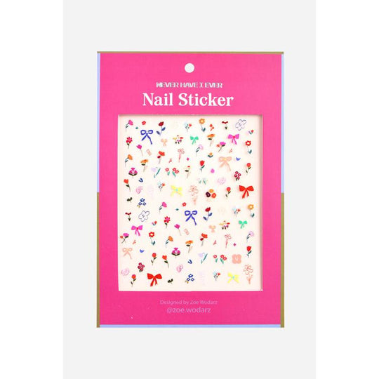 Never Have I Ever - Nail Sticker By Zoe Wodarz - Flower Pop