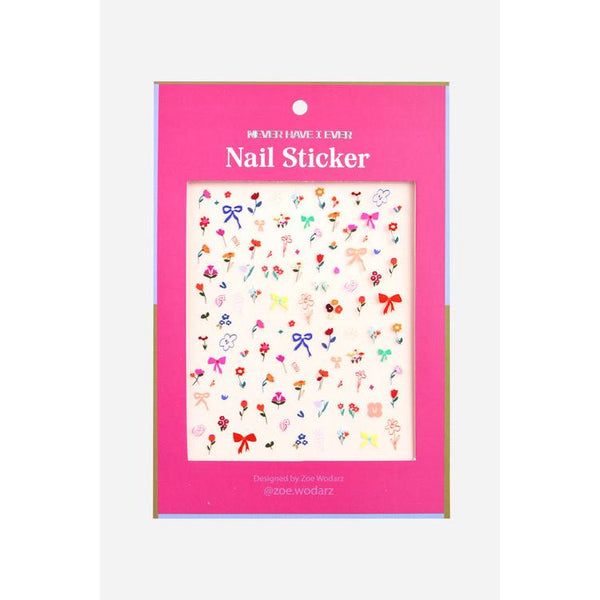 Never Have I Ever - Nail Sticker By Zoe Wodarz - Flower Pop