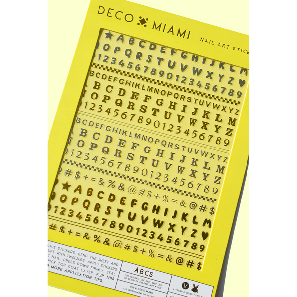Deco Beauty - Nail Art Stickers - ABCs