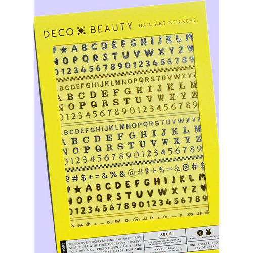 Deco Beauty - Nail Art Stickers - ABCs
