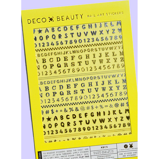 Deco Beauty - Nail Art Stickers - ABCs
