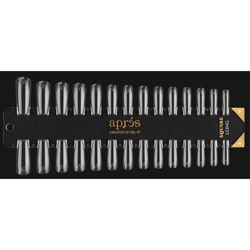 Apres - Gel-X® Tip Swatch Natural/ Sculpted Square Long