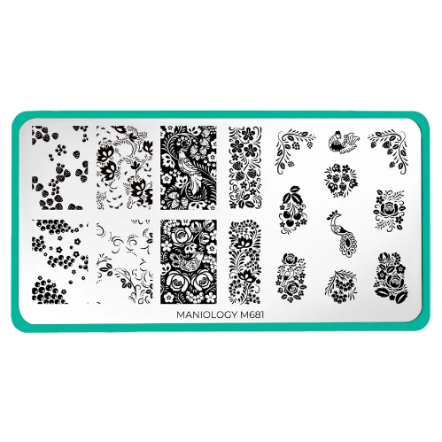 Maniology - Stamping Plate - Afternoon Tea - M681