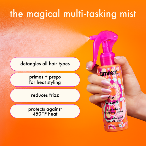 Amika - The Wizzard Silicone-Free Detangling Primer – 150ml / 5.0 oz