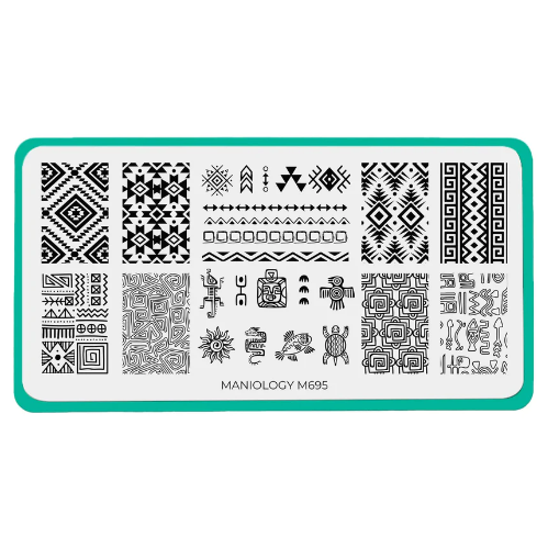 Maniology - Stamping Plate - Ancient Geometry #M695