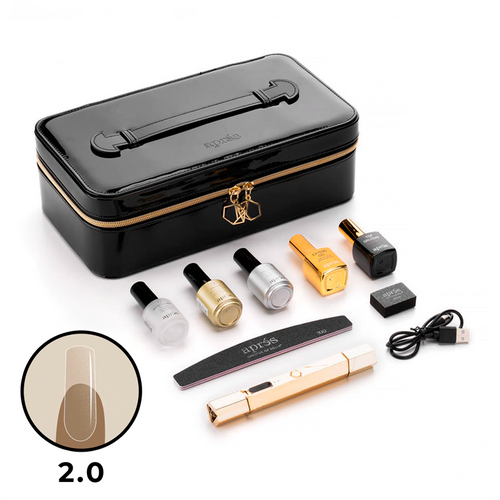 Apres - gel-x nail extension kit 2.0 - sculpted square long (600 pcs)