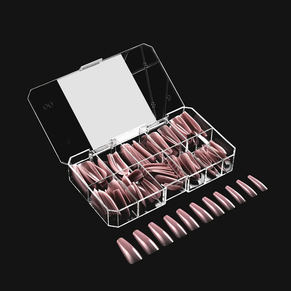 Apres - neutrals gel-x tips - mia sculpted coffin long (150 pcs)