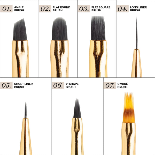 Apres - Art Brush Set - 7Pcs