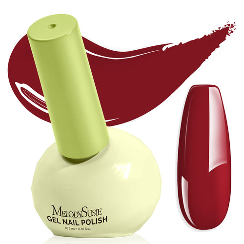 MelodySusie - Plant-Based HEMA-Free & HPMA-Free & TPO-Free Nail Gel Polish - Merlot Red - 16.5ml/0.56 fl oz
