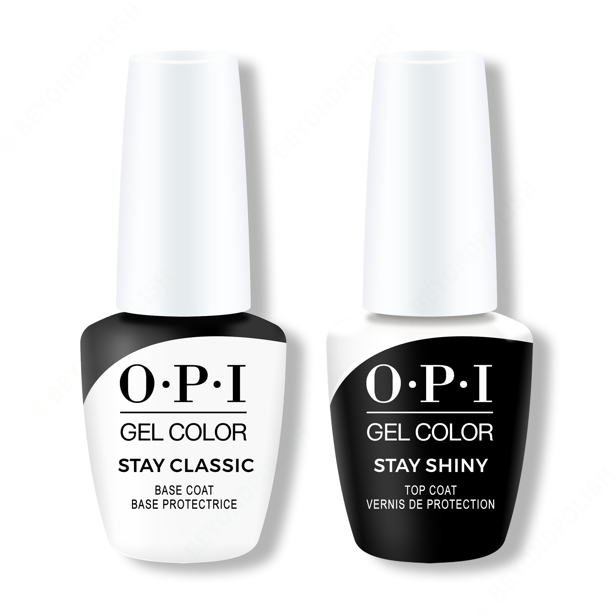Jeg accepterer det Mælkehvid Sammenbrud OPI GelColor - Stay Classic Base & Stay Shiny Top Coat 0.5 oz – Sleek Nail