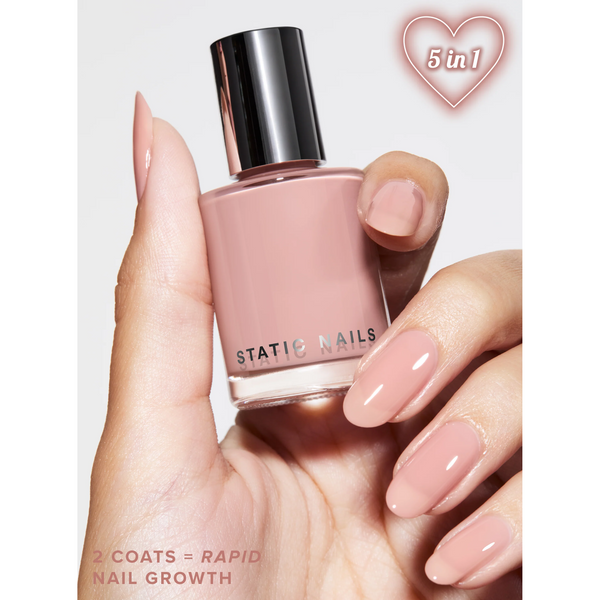 Static Nails - 5 In 1 Rapid Growth Treatment - Barely There