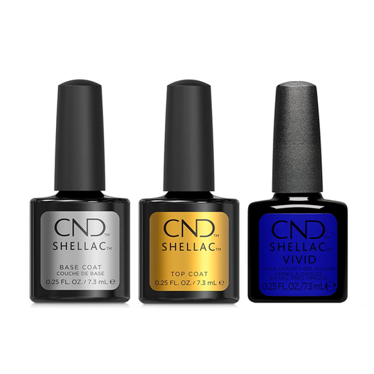 CND - Shellac Combo - Base, Top & Lazuli Blue
