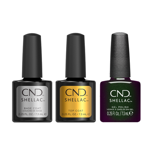 CND - Shellac Combo - Base, Top & Forevergreen
