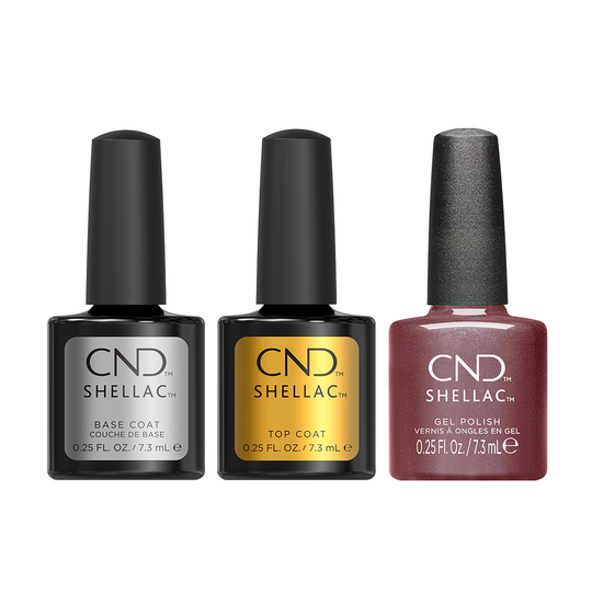 CND - Shellac Combo - Base, Top & Frostbite