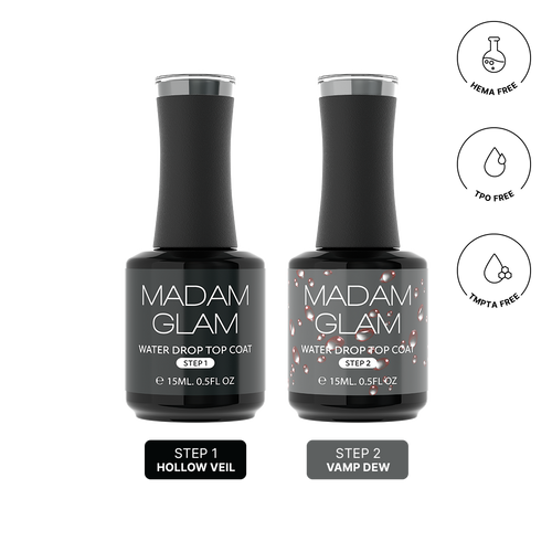 Madam Glam - Gel Polish - 3D Water Drop Red Set