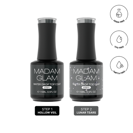 Madam Glam - Gel Polish - 3D Water Drop Transparent Set