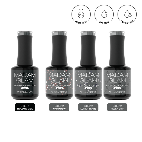 Madam Glam - Gel Polish - 3D Water Drop Set - 4pc