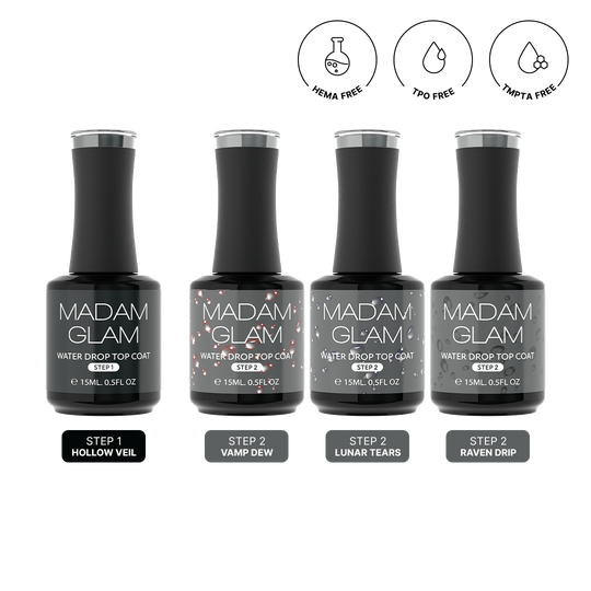 Madam Glam - Gel Polish - 3D Water Drop Set - 4pc