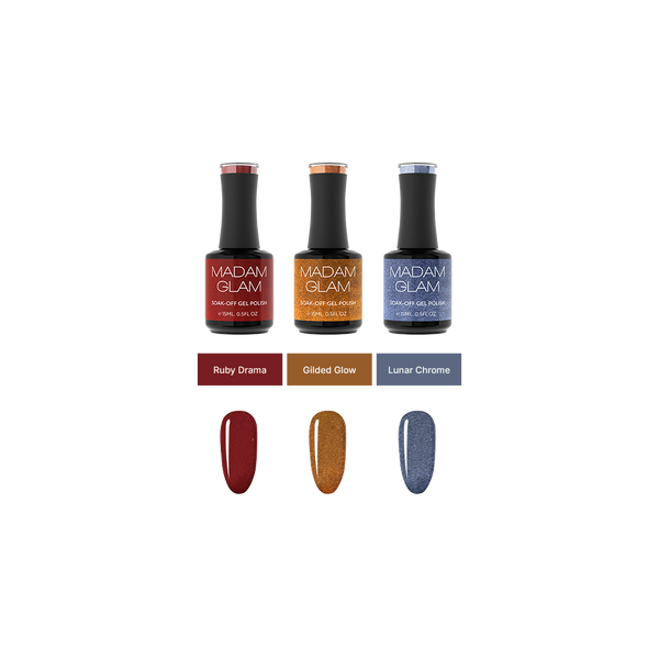 Madam Glam - Gel Polish - I Am Creative - Chrome Bundle