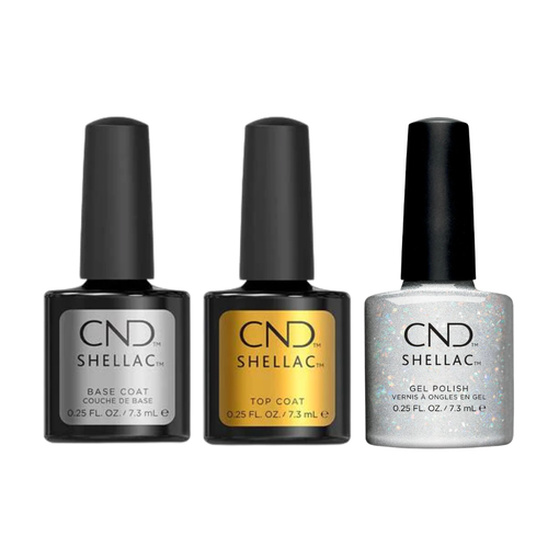 CND - Shellac Combo - Base, Top & Ice Vapor