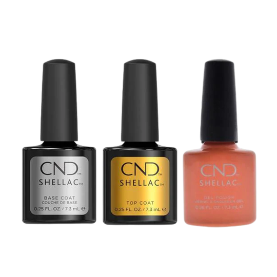 CND - Shellac Combo - Base, Top & Shells In The Sand