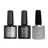CND - Shellac Xpress5 Combo - Base, Top & Silver Chrome (0.25 oz)