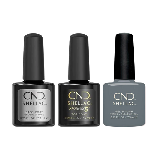 CND - Shellac Xpress5 Combo - Base, Top & Whisper (0.25 oz)