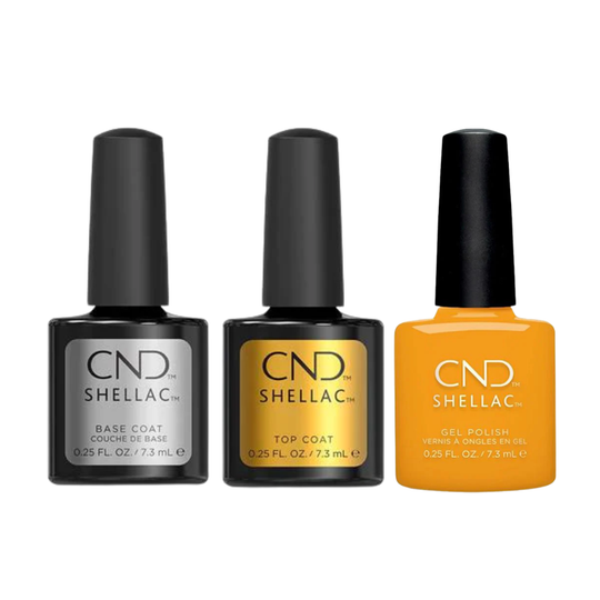CND - Shellac Combo - Base, Top & Among the Marigolds