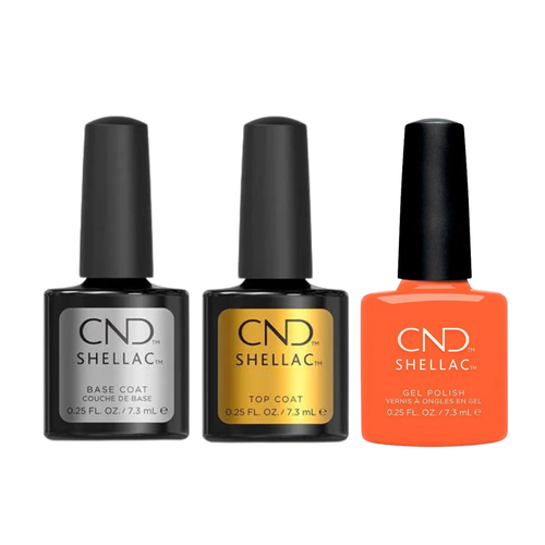 CND - Shellac Combo - Base, Top & B-Day Candle