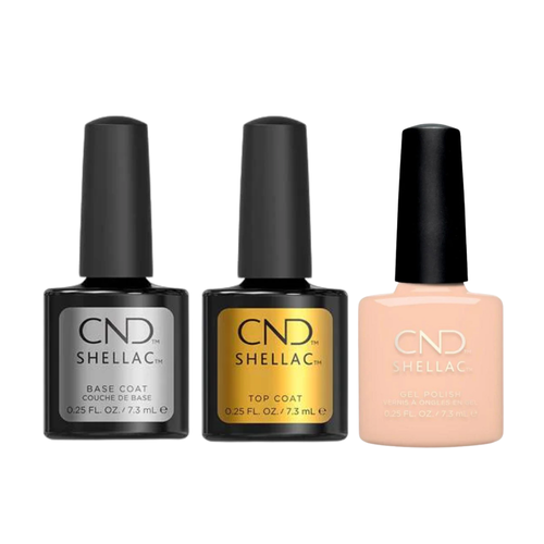 CND - Shellac Combo - Base, Top & Wrapped In Linen